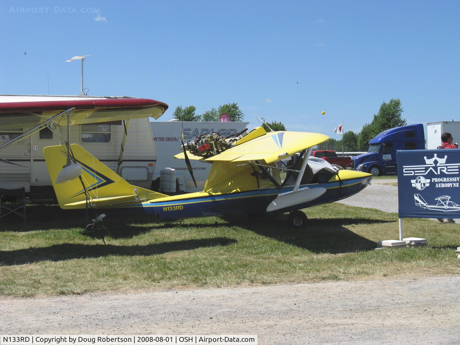 N133RD, 2007 Progressive Aerodyne Searey C/N 1DK396C, 2007 Drewyer Searey Progressive Aerodyne SEAREY amphibian, Rotax 914 115 Hp pusher, Registered ultralight