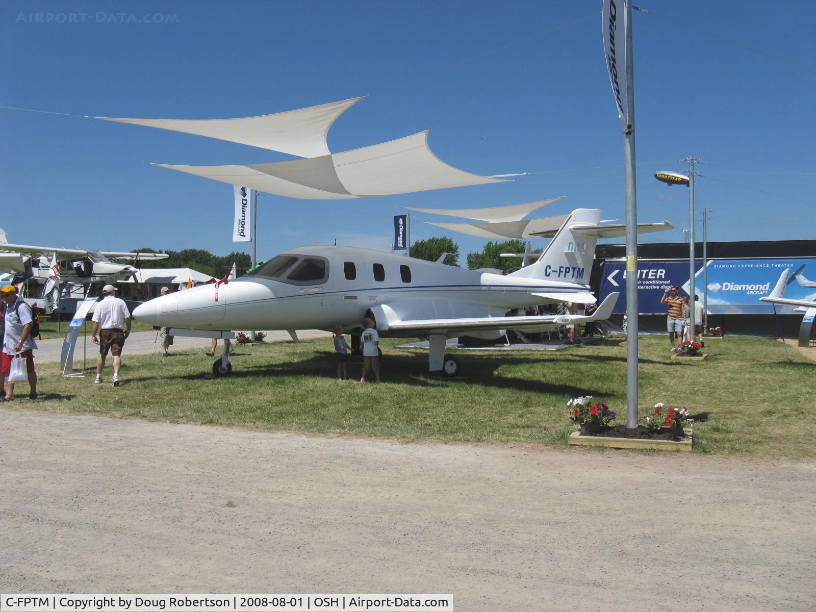 C-FPTM, 2007 Diamond D-JET C/N DJ1 - 0002, 2007 Diamond Aircraft Inds. Inc. DIAMOND D-JET, one Williams FJ-33 fanjet with FADEC