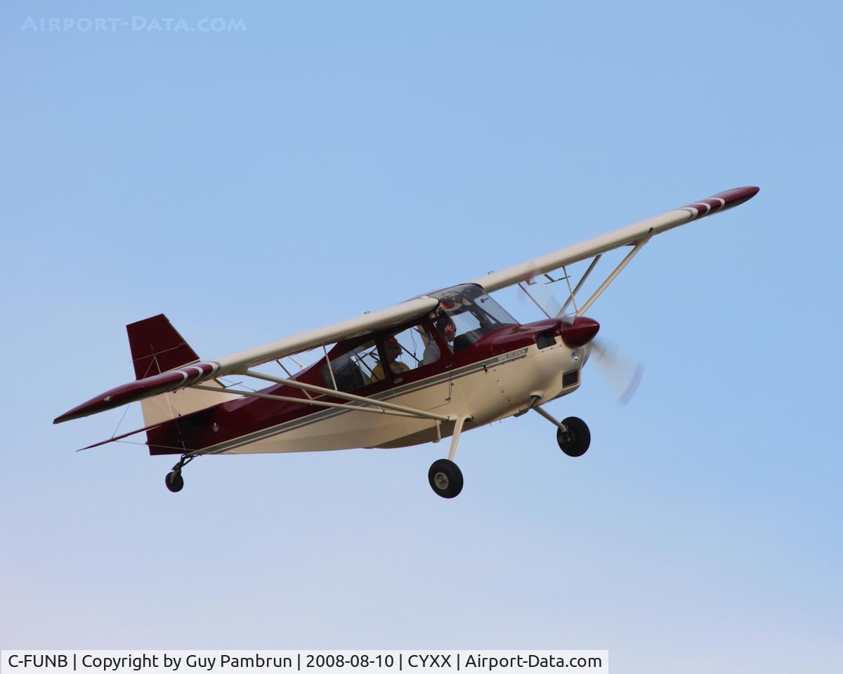 C-FUNB, 2008 Bellanca 8KCAB Super Decathlon C/N 1065-2008, Departing Abbotsford