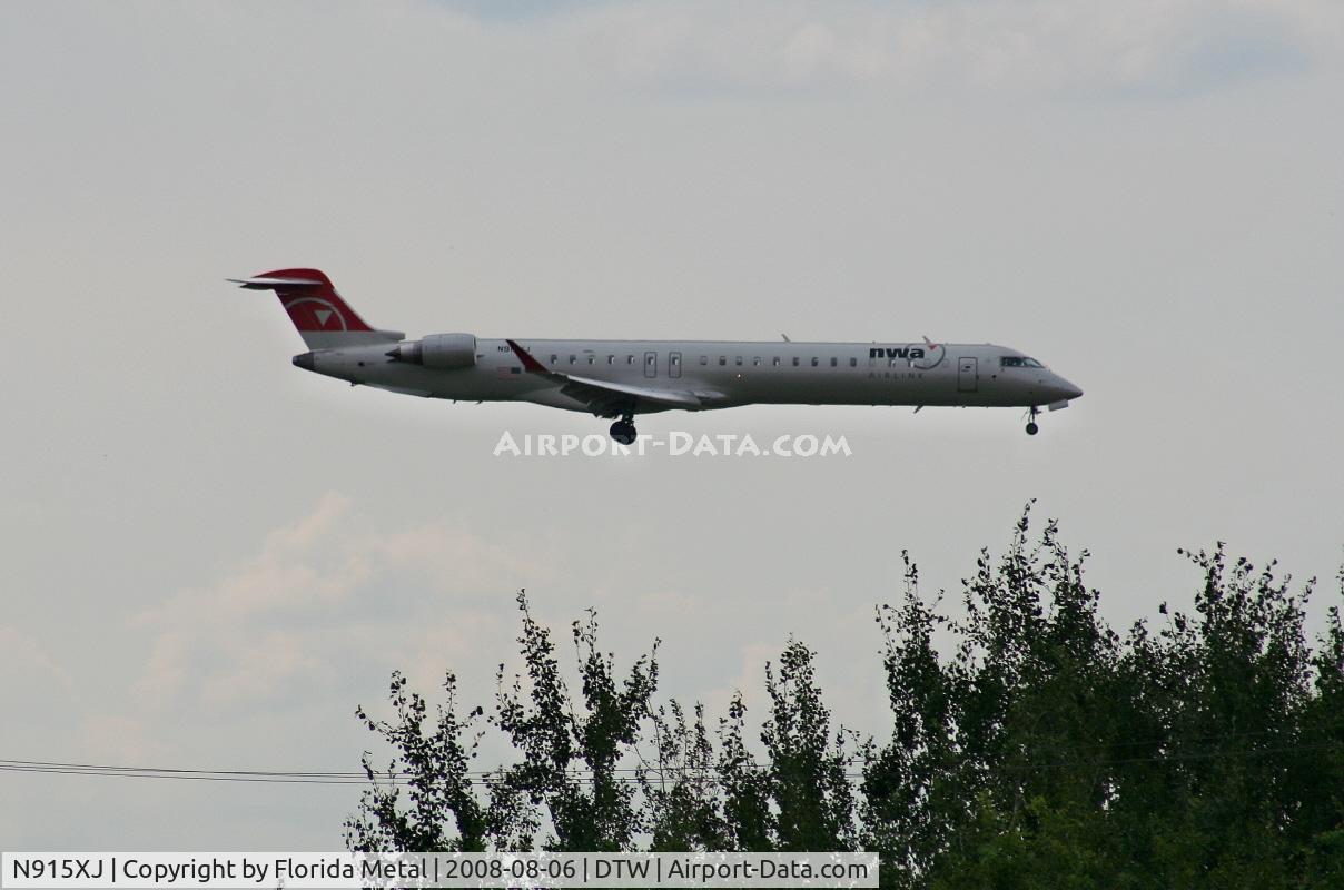 N915XJ, 2007 Bombardier CRJ-900ER (CL-600-2D24) C/N 15150, Mesaba CRJ-900