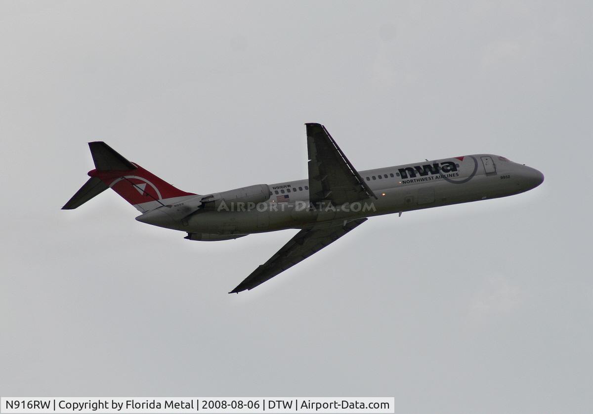 N916RW, 1967 Douglas DC-9-31 C/N 47144, Northwest DC-9-31