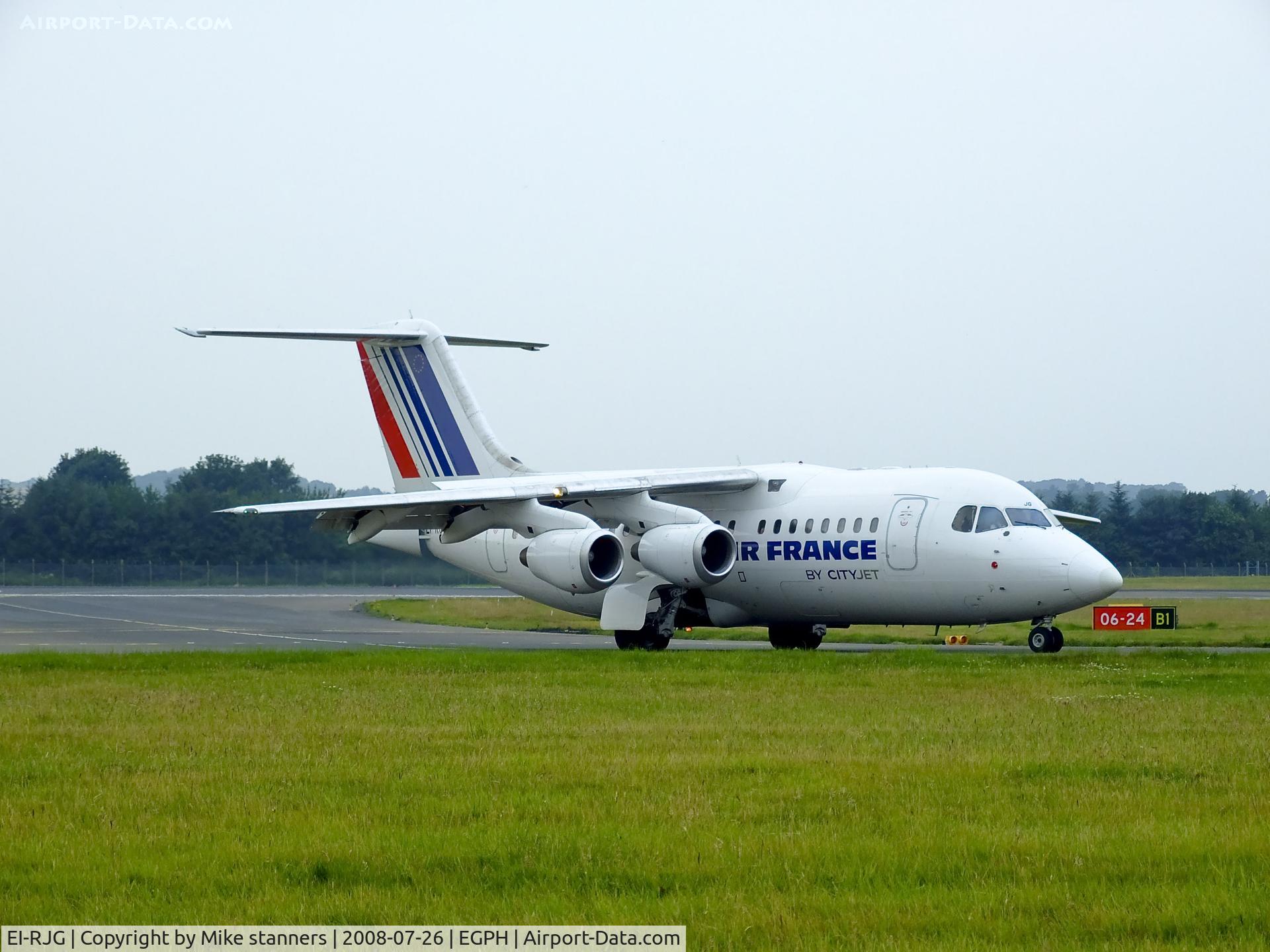 EI-RJG, 1999 British Aerospace Avro 146-RJ85A C/N E2344, Cityjet/Air france RJ85 Just arrived at EDI