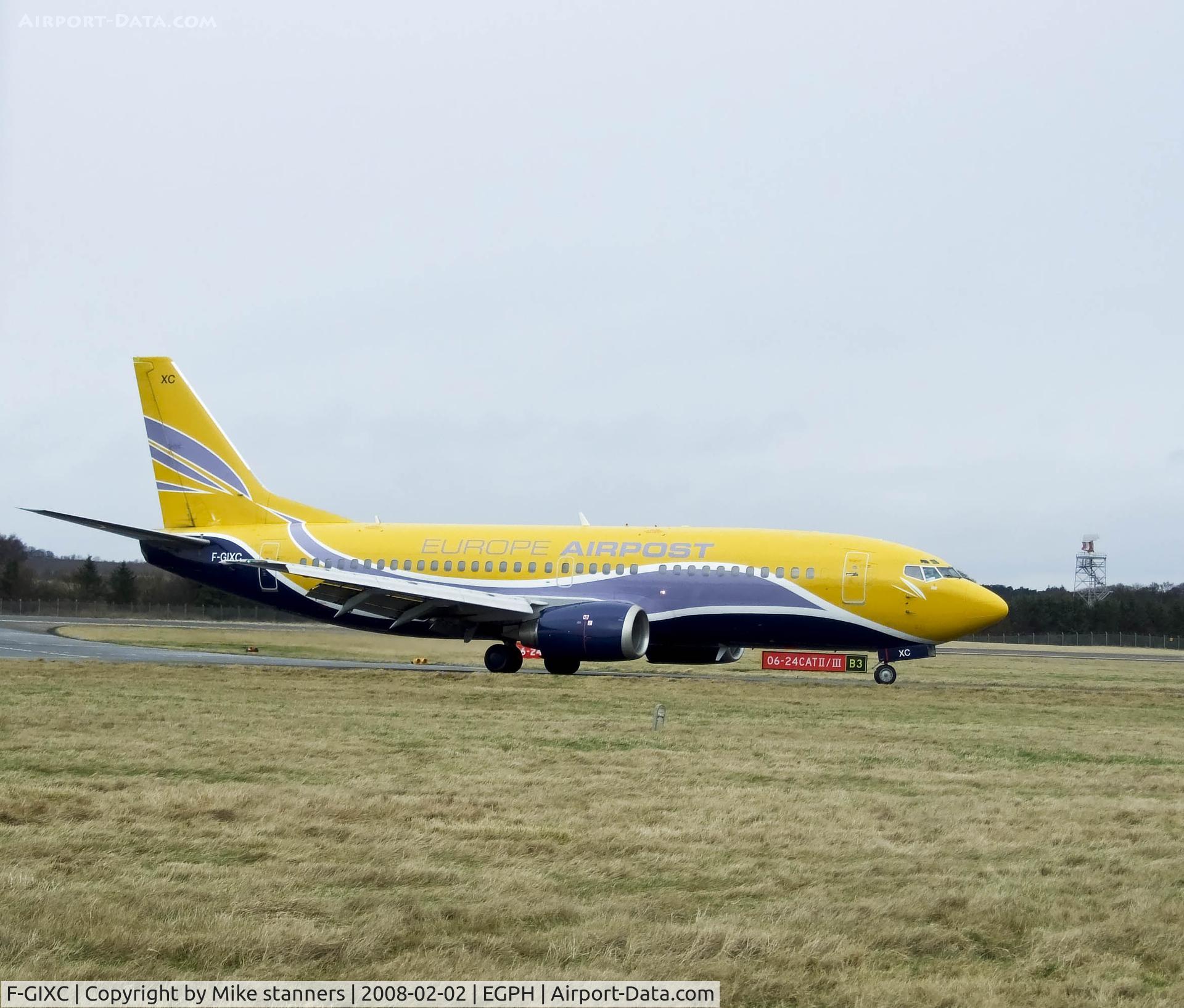 F-GIXC, 1991 Boeing 737-38BQC C/N 25124, Airpost europe B737 Arriving at EDI