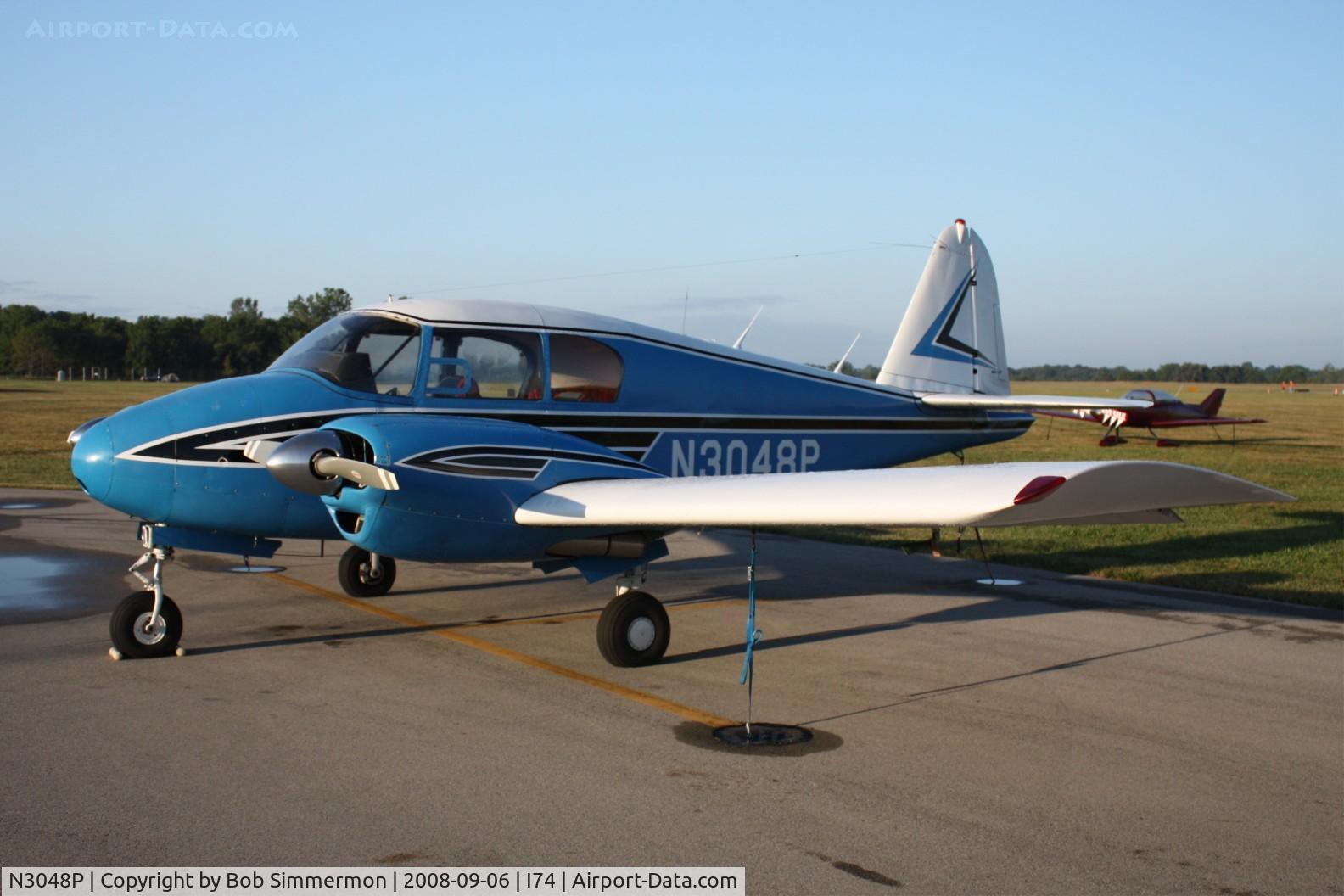 N3048P, 1957 Piper PA-23 C/N 23-959, On the ramp at Urbana, Ohio