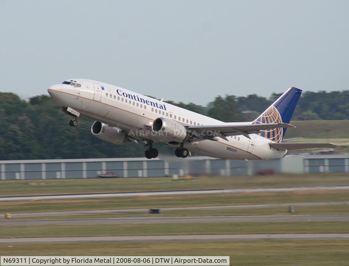 N69311, 1985 Boeing 737-3TO C/N 23362, Continental