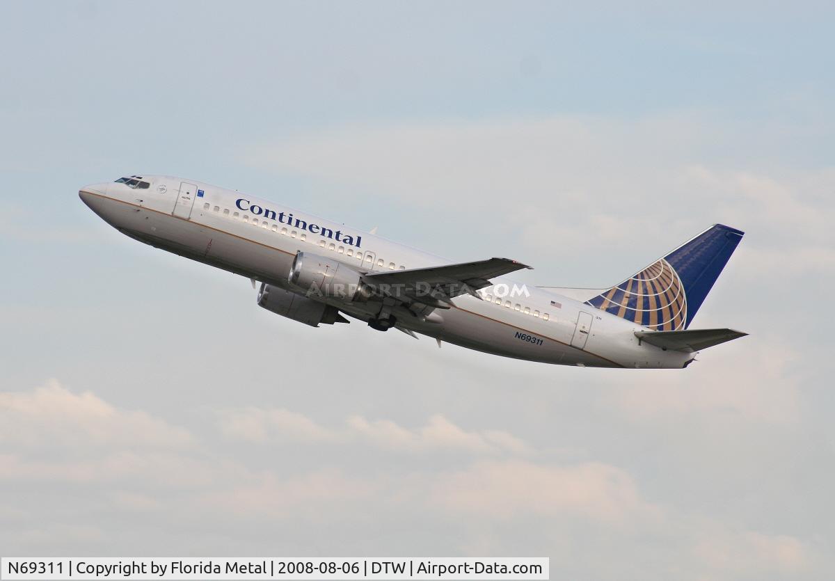 N69311, 1985 Boeing 737-3TO C/N 23362, Continental
