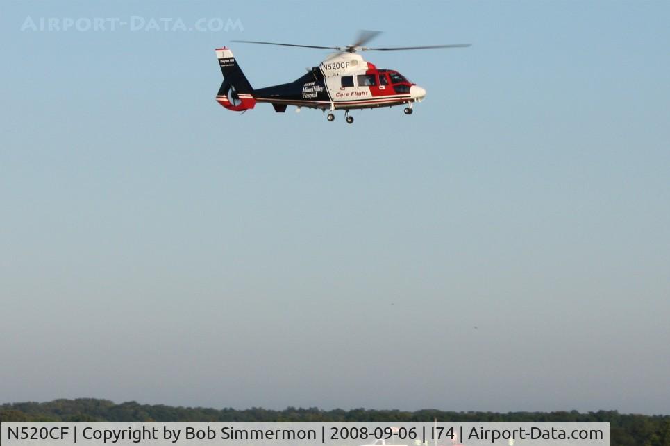N520CF, 1998 Eurocopter AS-365N-3 Dauphin 2 C/N 6537, Arriving at home base (Urbana, Ohio)