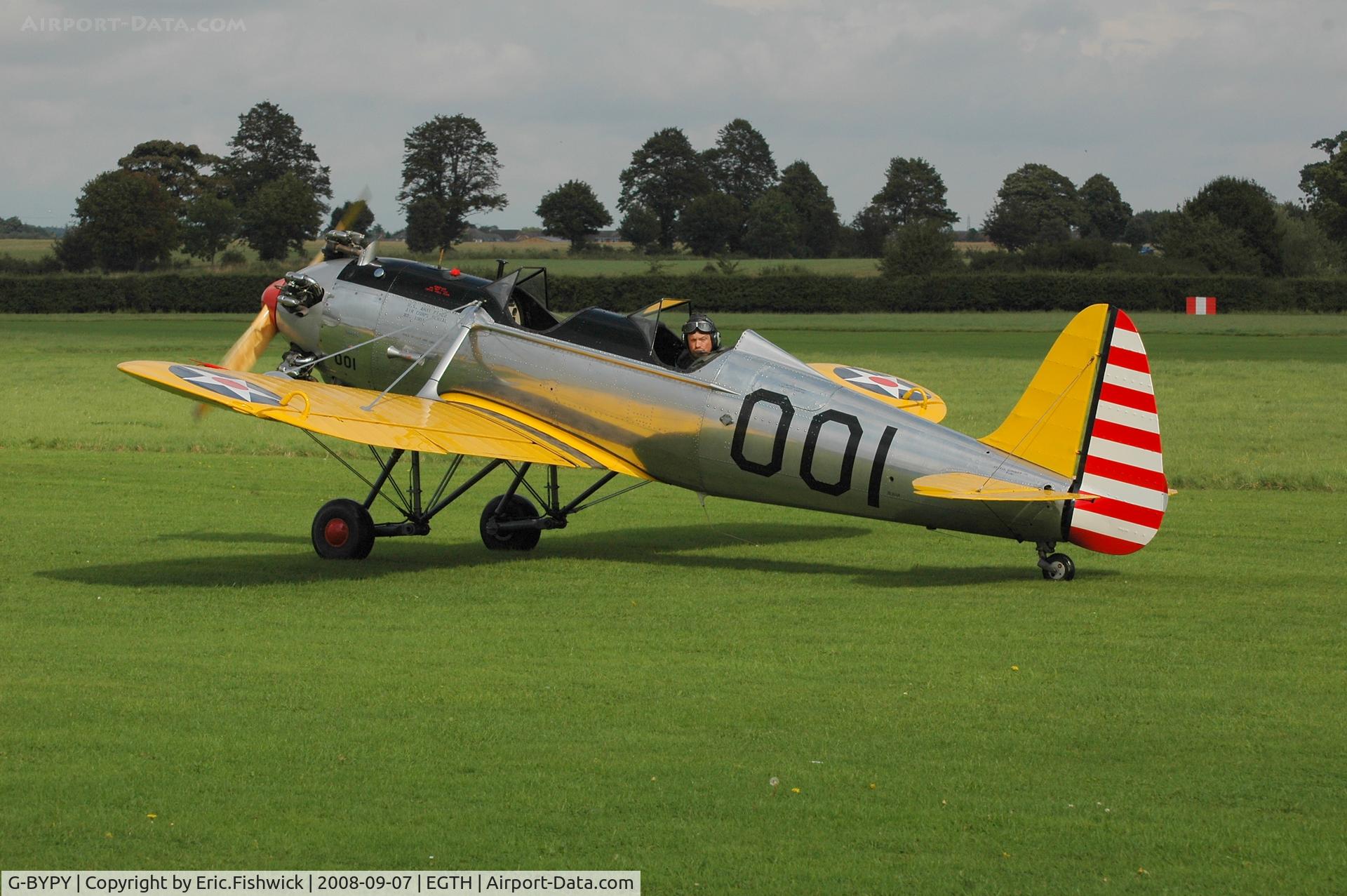 G-BYPY, 1941 Ryan PT-22 Recruit (ST3KR) C/N 1001, 1. 001 at Shuttleworth Pagent Air Display, Sept. 2008.