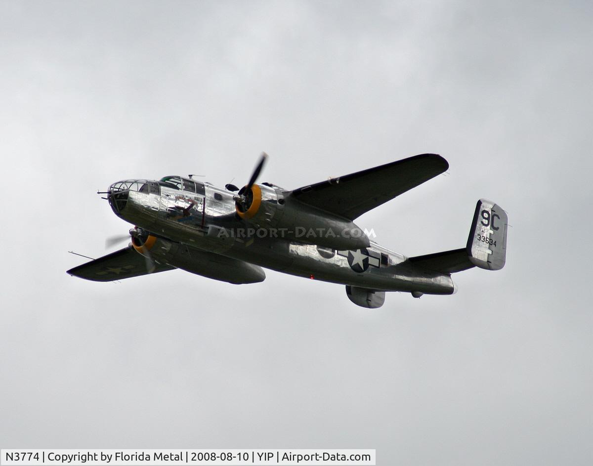 N3774, 1943 North American B-25D Mitchell C/N 100-23960, B-25C Yankee Warrior