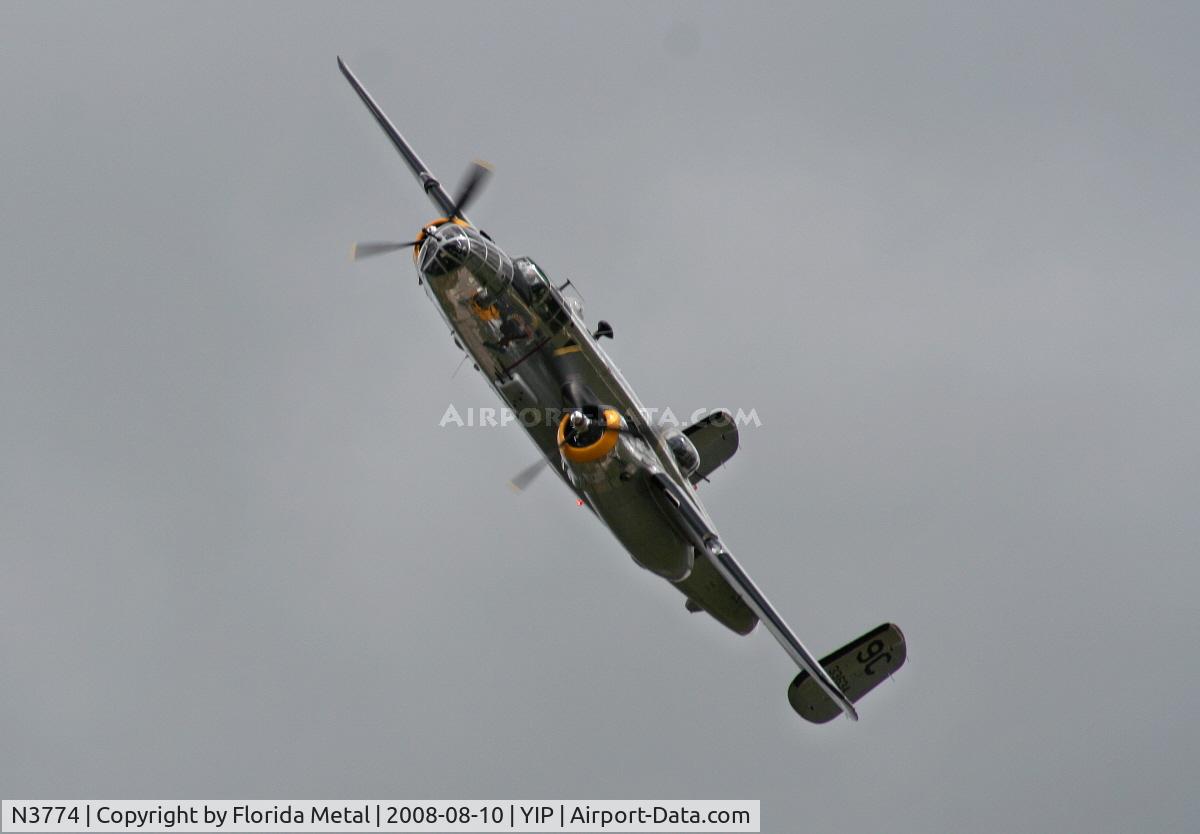 N3774, 1943 North American B-25D Mitchell C/N 100-23960, B-25C Yankee Warrior