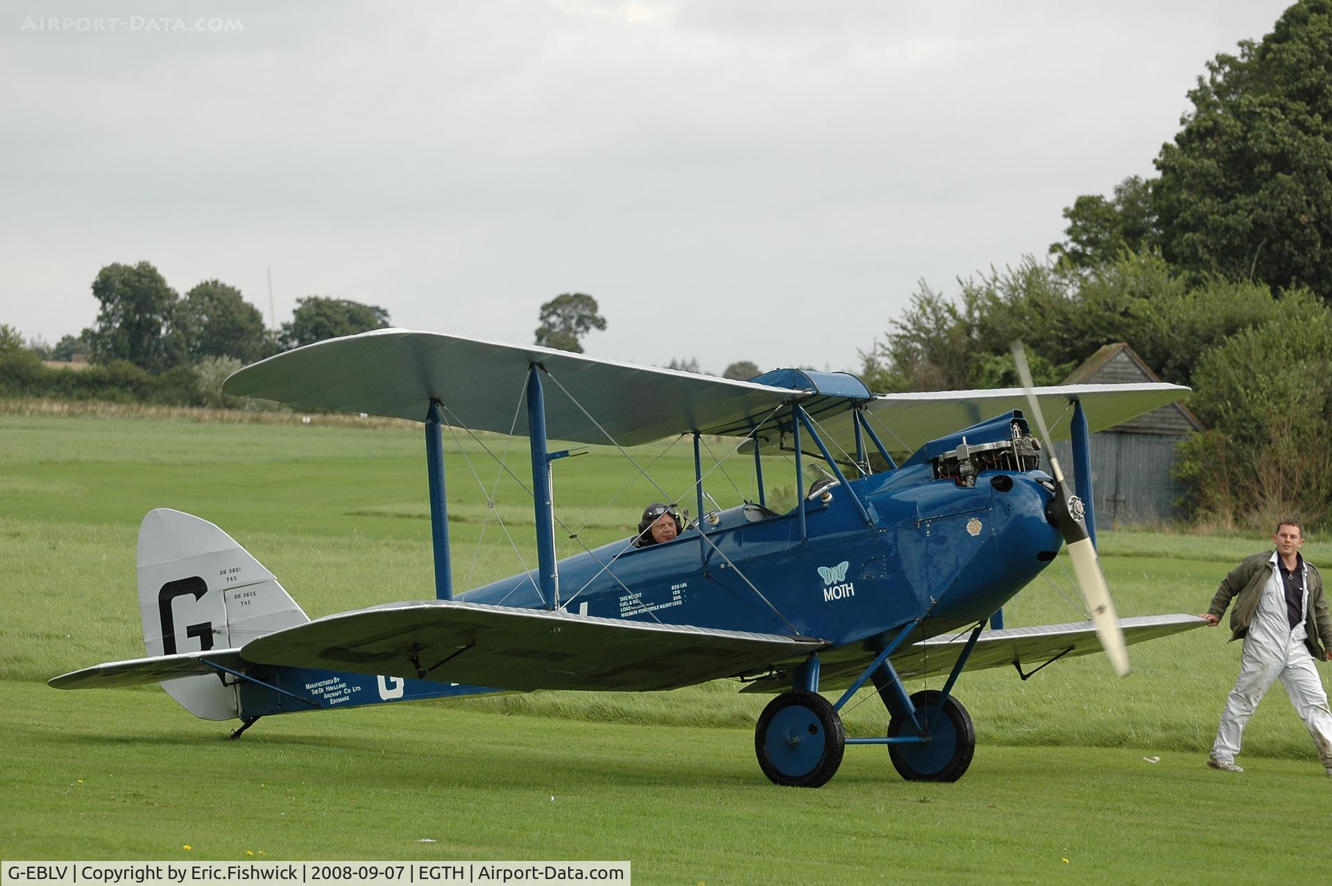 G-EBLV, 1925 De Havilland DH-60 Moth C/N 188, 3. G-EBLV at Shuttleworth Pagent Air Display 07 Sep 08