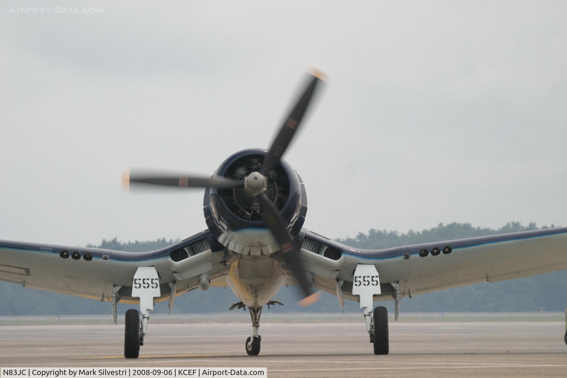 N83JC, 1943 Goodyear FG-1D Corsair C/N 67089, Westover ARB 2008
