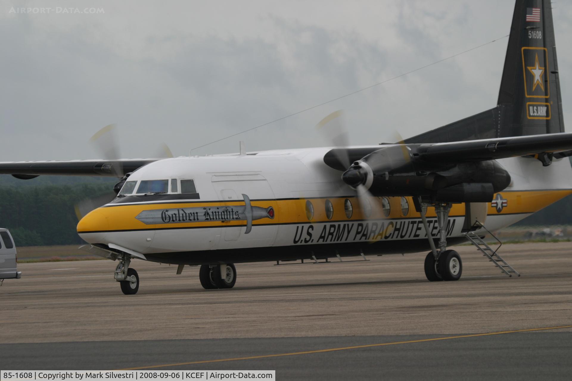 85-1608, 1984 Fokker C-31A (F27-400M) Troopship C/N 10668, Westover ARB 2008