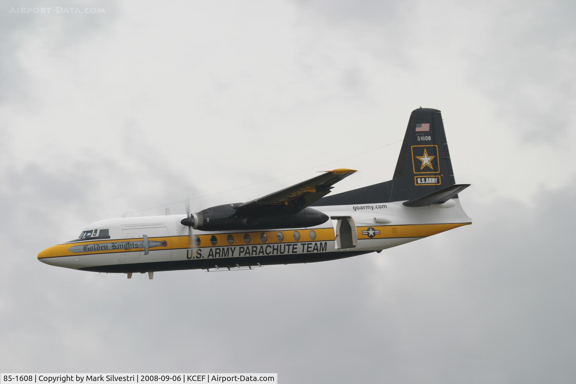 85-1608, 1984 Fokker C-31A (F27-400M) Troopship C/N 10668, Westover ARB 2008