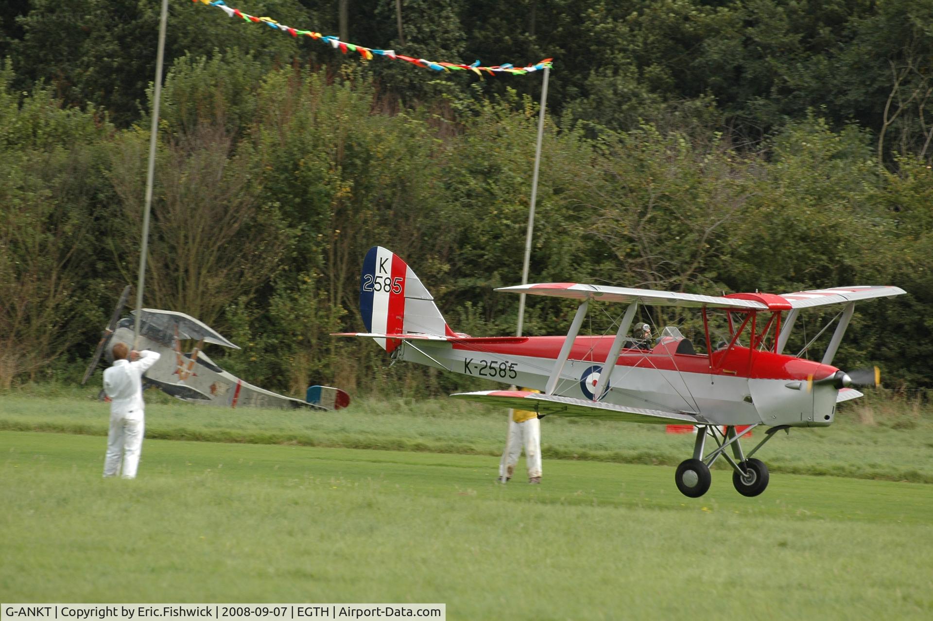 G-ANKT, 1942 De Havilland DH-82A Tiger Moth II C/N 85087, 45. K2585 at Shuttleworth Pagent Air Display 07 Sep 08