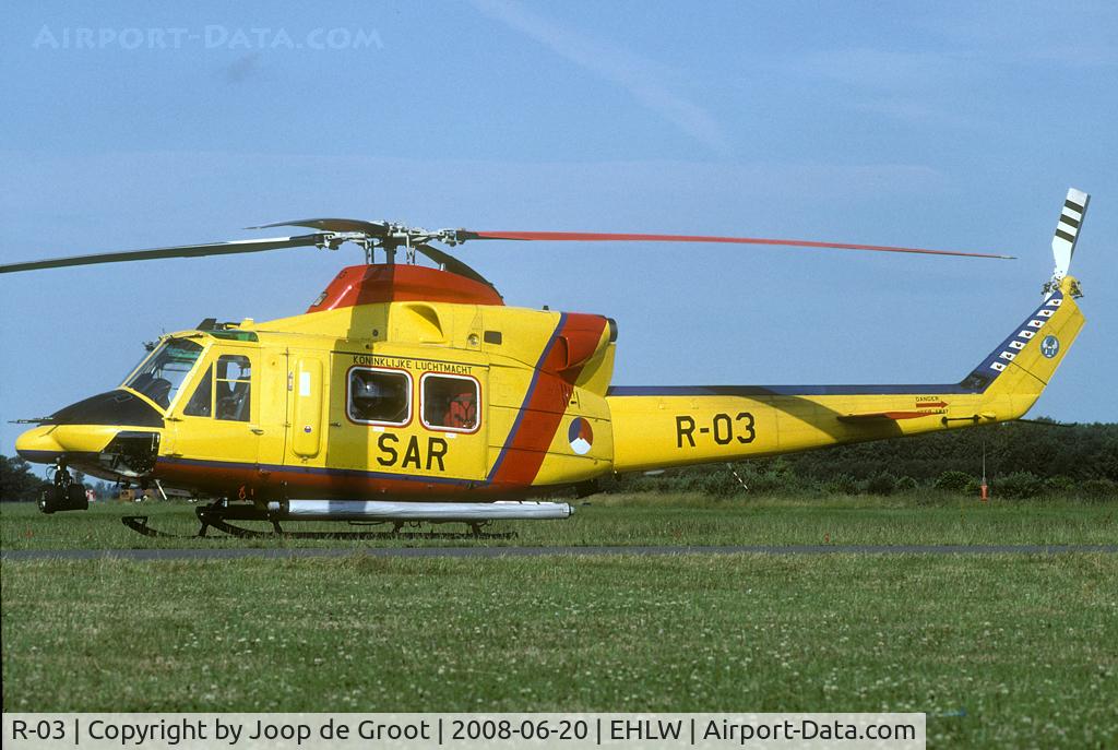 R-03, 1994 Agusta AB-412SP C/N 25641, on SAR standby during the open house 2008.