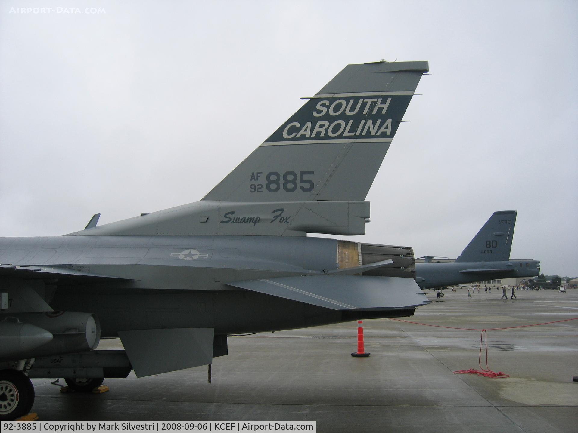92-3885, Lockheed F-16CJ Fighting Falcon C/N CC-127, Westover ARB 2008
