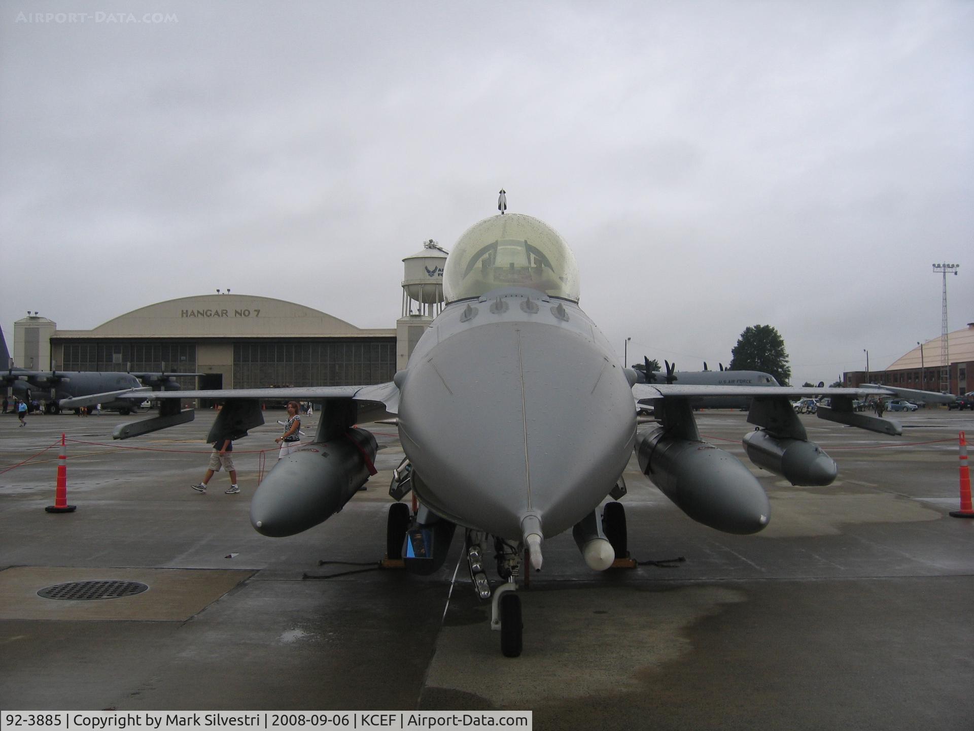 92-3885, Lockheed F-16CJ Fighting Falcon C/N CC-127, Westover ARB 2008