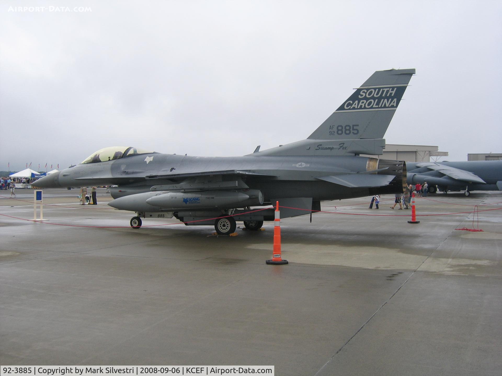 92-3885, Lockheed F-16CJ Fighting Falcon C/N CC-127, Westover ARB 2008