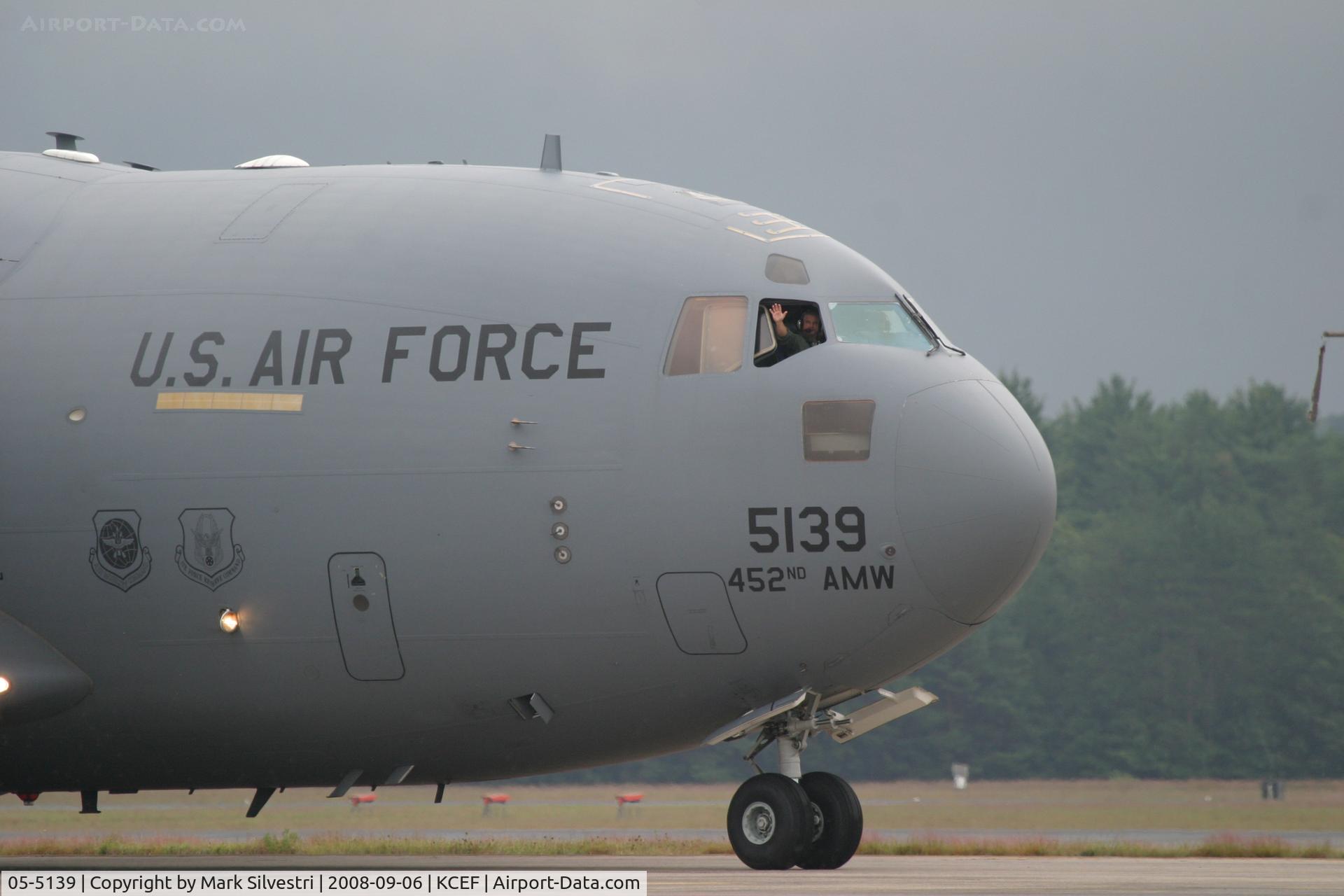 05-5139, Boeing C-17A Globemaster III C/N P-139, Westover ARB 2008