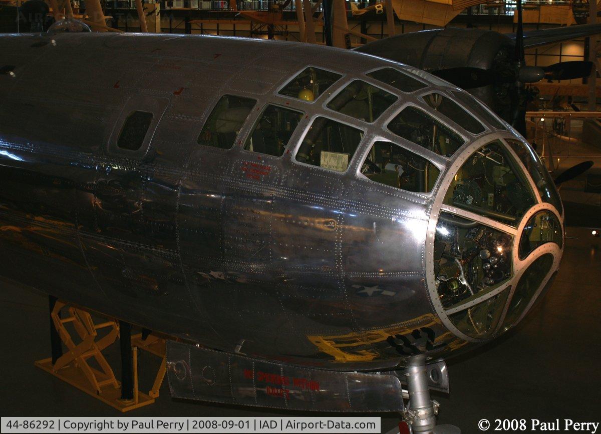 44-86292, 1944 Boeing B-29-45-MO Superfortress C/N Not found 44-86292, Starboard nose of this massive and significant old girl