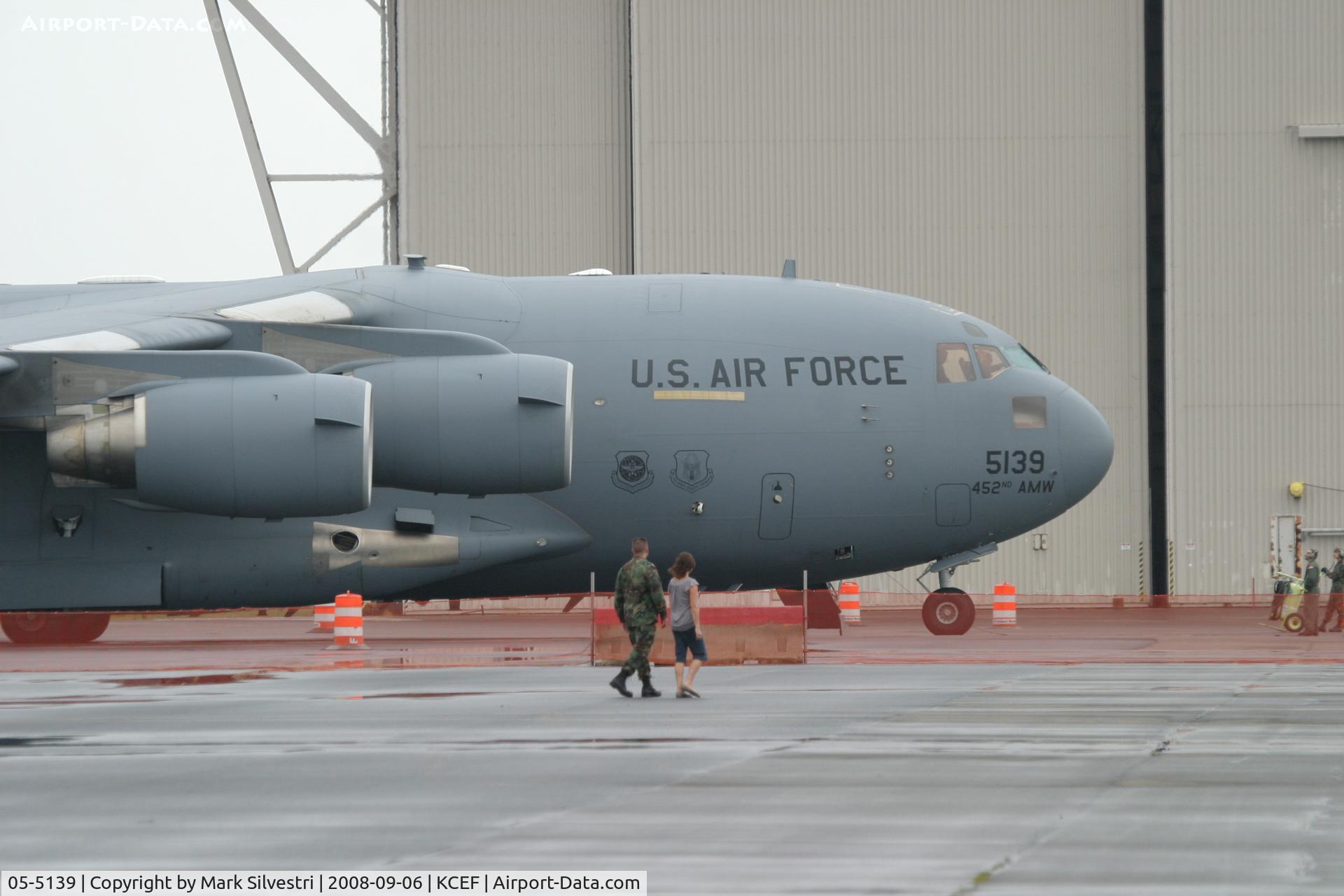 05-5139, Boeing C-17A Globemaster III C/N P-139, Westover ARB 2008
