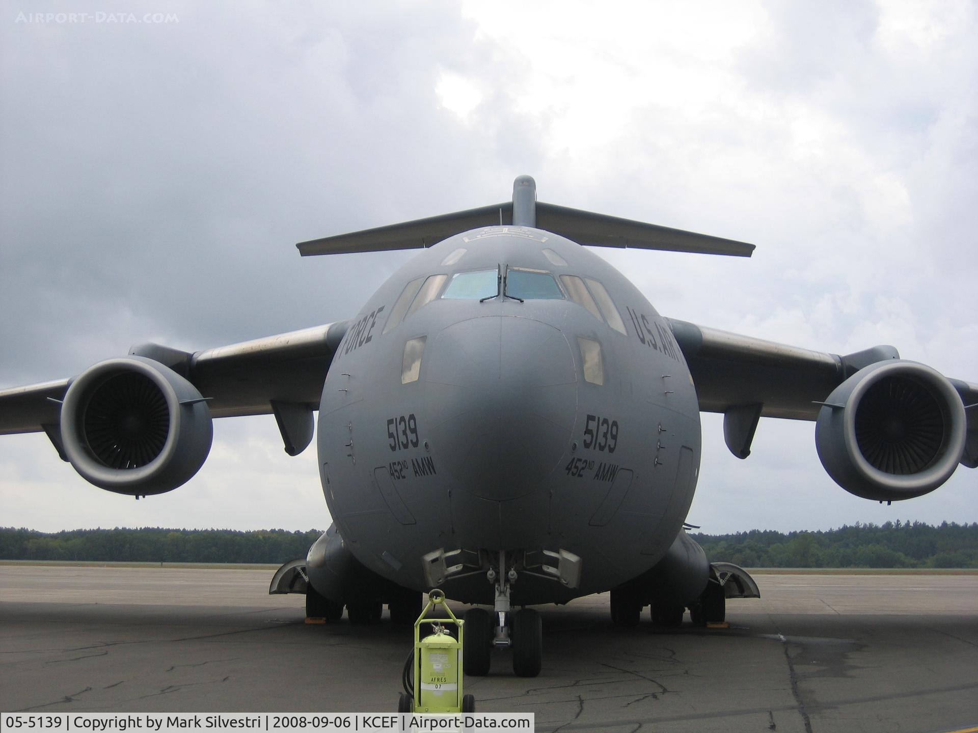 05-5139, Boeing C-17A Globemaster III C/N P-139, Westover ARB 2008