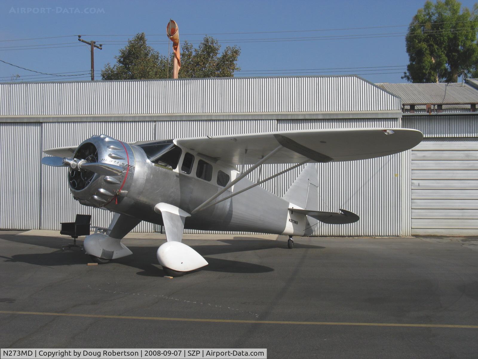 N273MD, 2008 Dickenson Howard DGA-21 (Replicate) C/N 001, Dickenson Howard DGA-21, P&W R-1340-57 Wasp 600 Hp