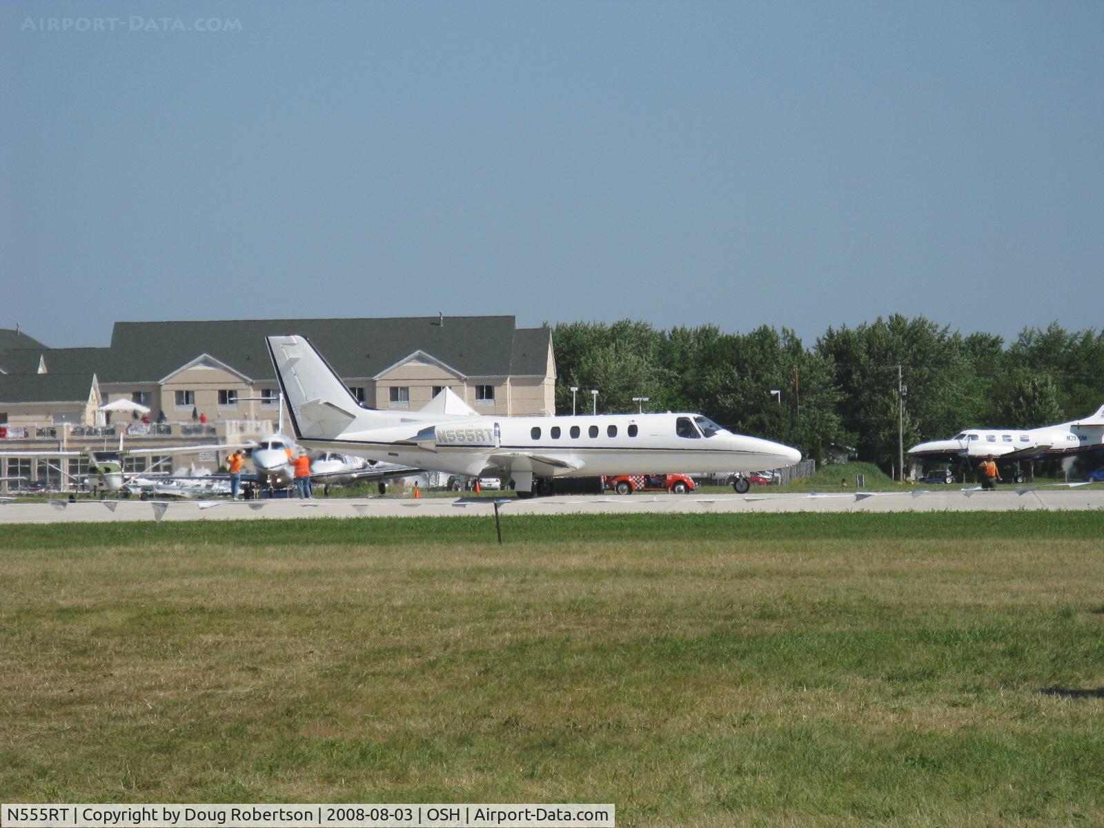 N555RT, 1981 Cessna 551 Citation II/SP C/N 551-0323, 1981 Cessna CITATION II/SP 551, two P&W(C)JT15D-4 turbofans 2,500 lb st each for takeoff, takeoff roll Rwy 09