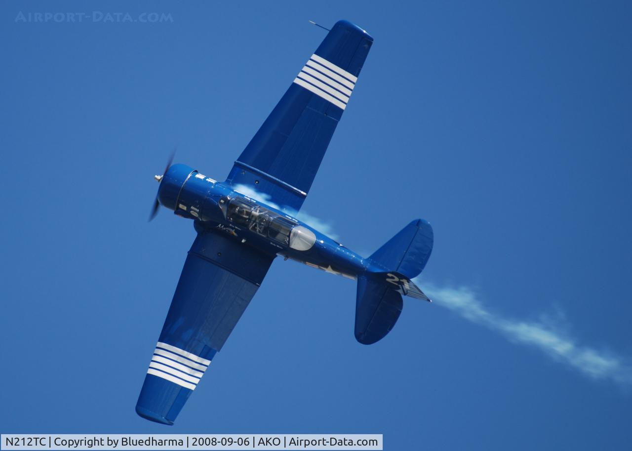 N212TC, 1944 North American SNJ-5 Texan Texan C/N 121-41732, Mystical Power performs at the National Radial Engine Exhibition.