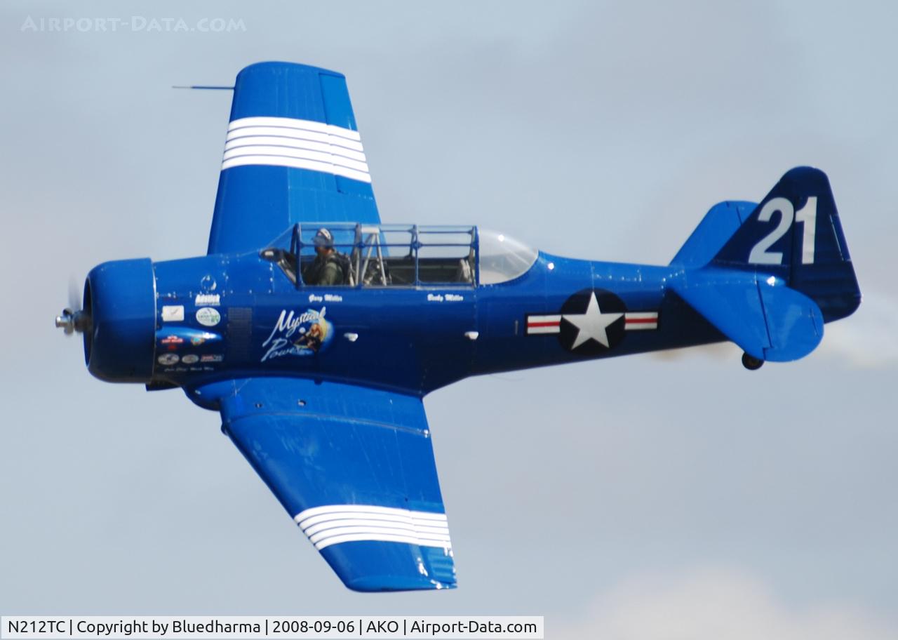 N212TC, 1944 North American SNJ-5 Texan Texan C/N 121-41732, Mystical Power performs at the National Radial Engine Exhibition.