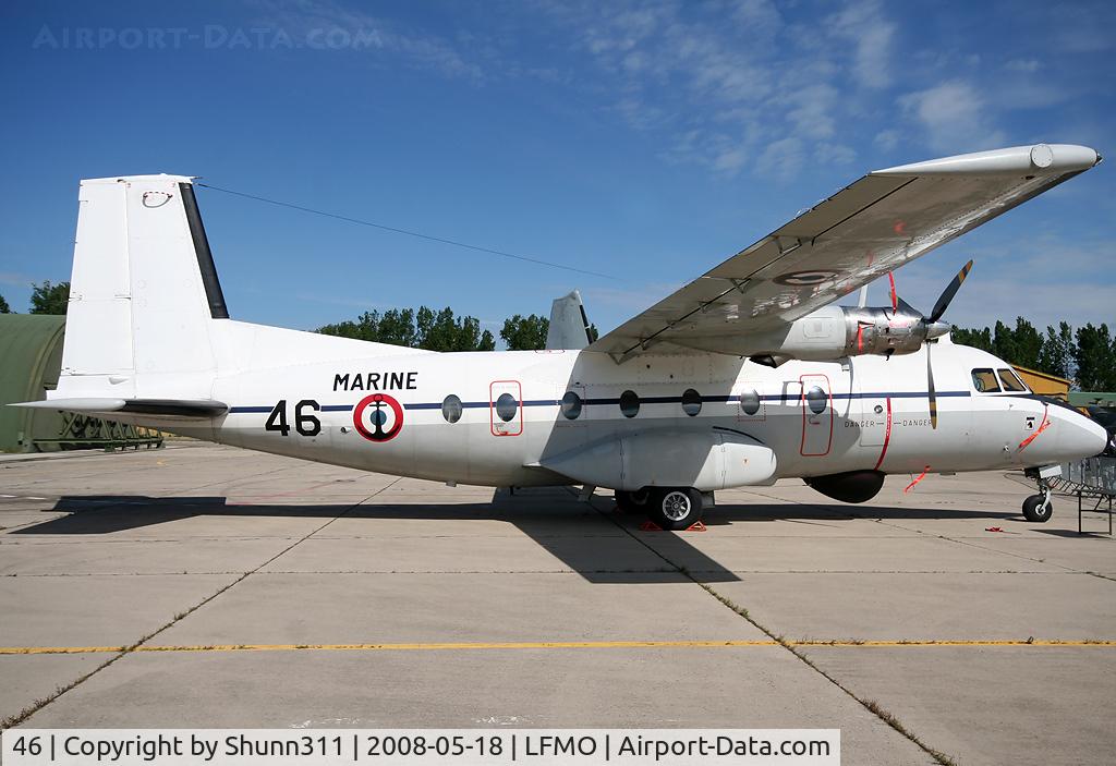 46, Aerospatiale N-262A-34 Fregate C/N 46, Used as static display during LFMO Airshow 2008