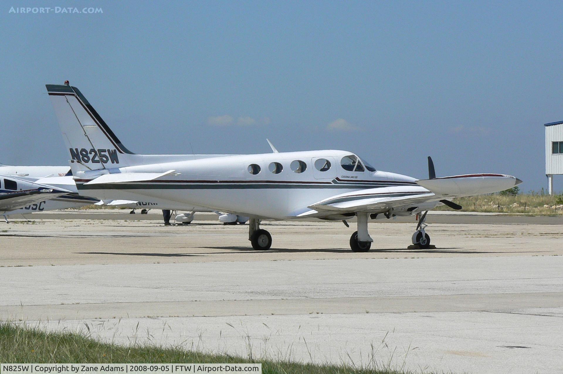 N825W, Cessna 340A C/N 340A0728, At Meacham Field