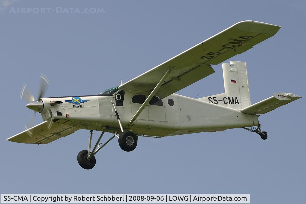 S5-CMA, 1977 Pilatus PC-6/B2-H4 Turbo Porter C/N 791, Many flights today for the local skydivers.