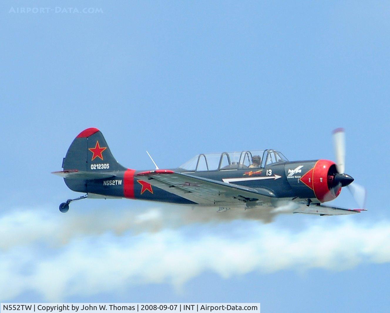 N552TW, 2002 Yakovlev (Aerostar) Yak-52TW C/N 0212305, Airshow Performance