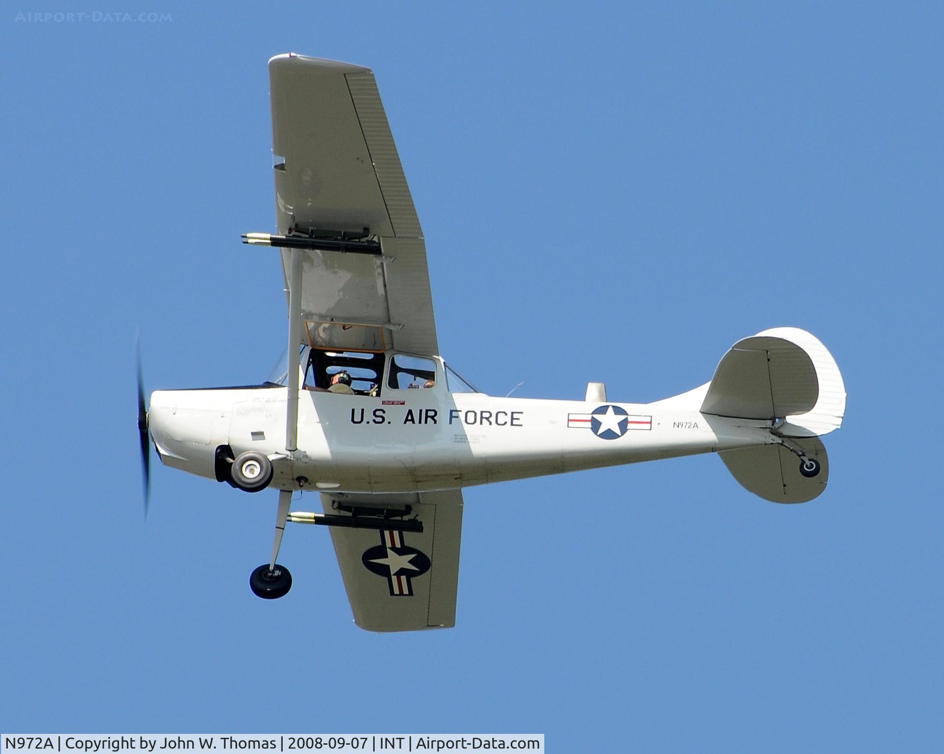 N972A, 1951 Cessna L-19A Bird Dog C/N 5111972, Airshow Performance