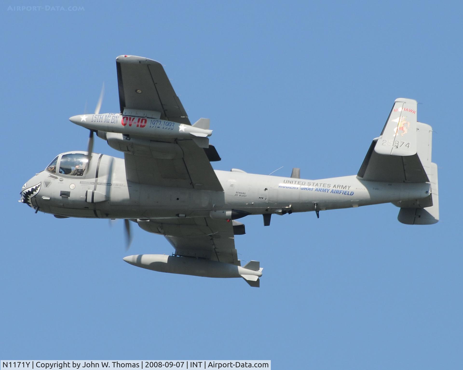 N1171Y, 1962 Grumman OV-1D Mohawk C/N 33B, Airshow Performance
