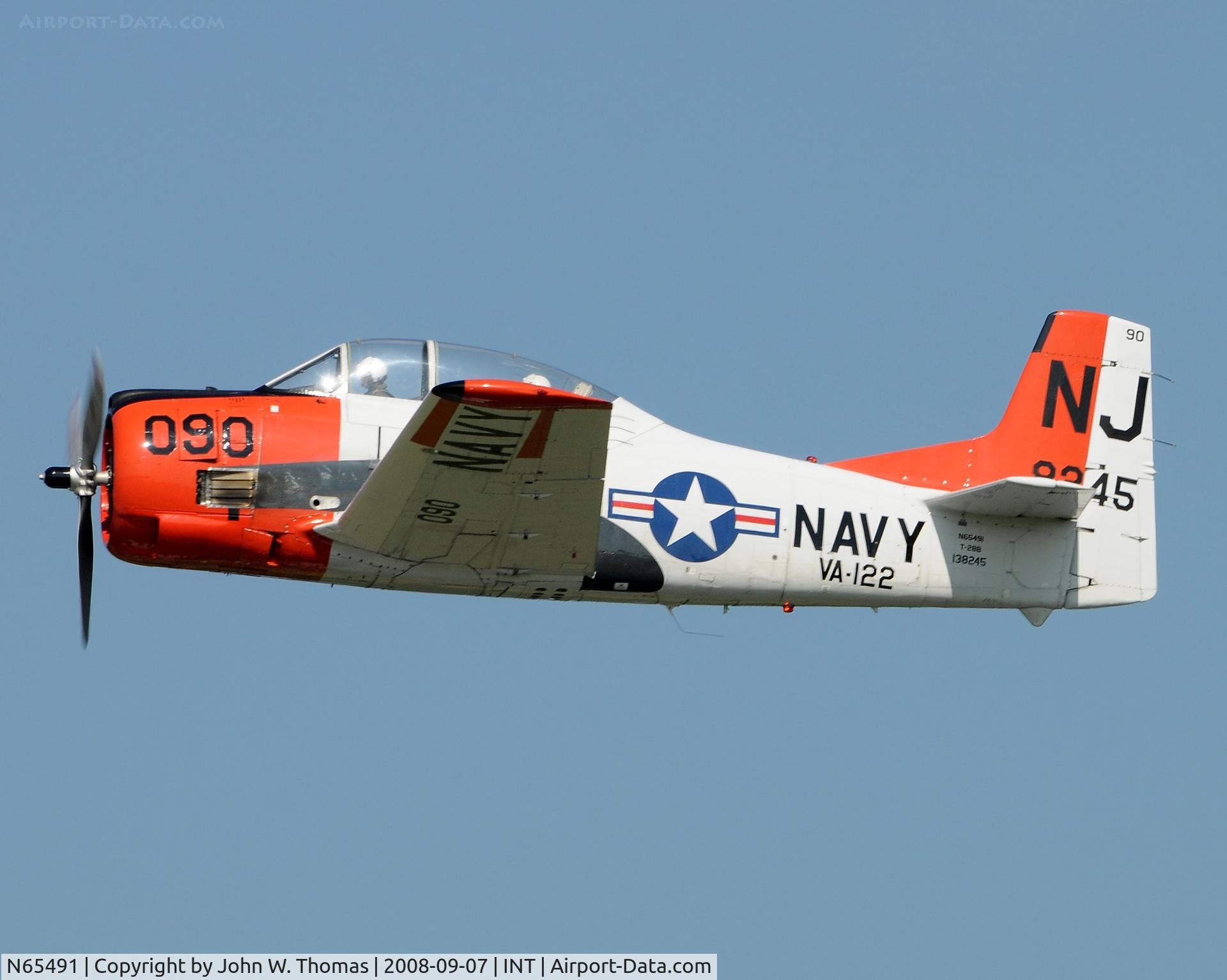 N65491, North American T-28B Trojan C/N 200-316 (138245), Airshow Performance