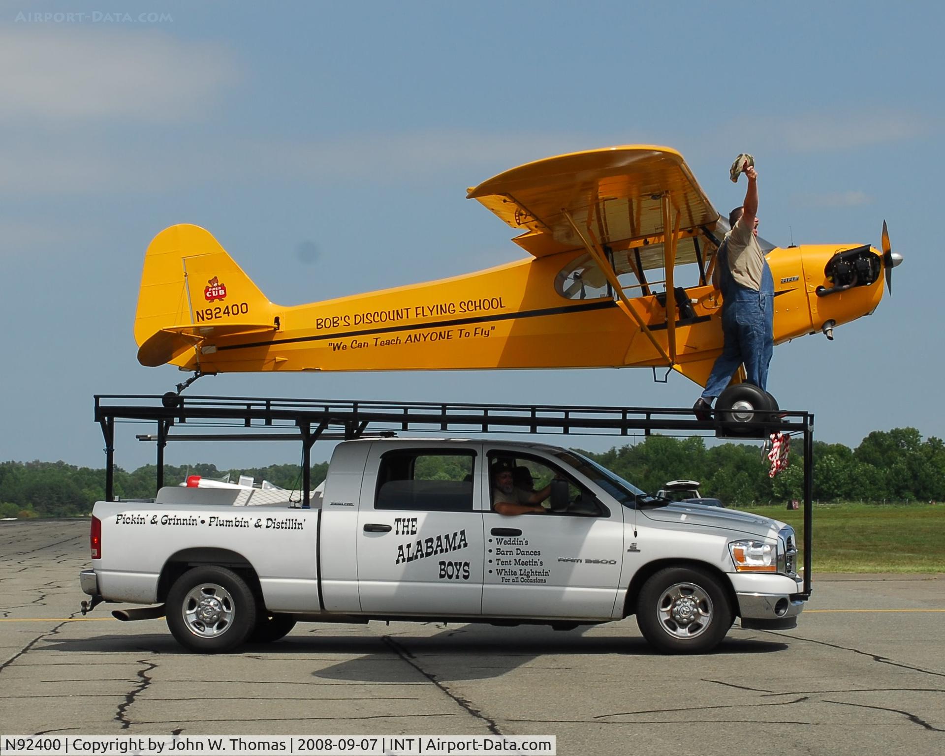 N92400, 1946 Piper J3C-65 Cub Cub C/N 16862, Airshow Performance