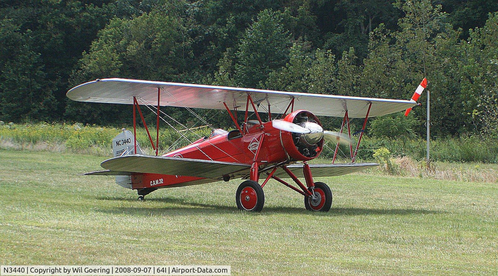 N3440, 1927 Stearman C3-B Sport Commercial C/N 104, Stearman at Lee Bottom