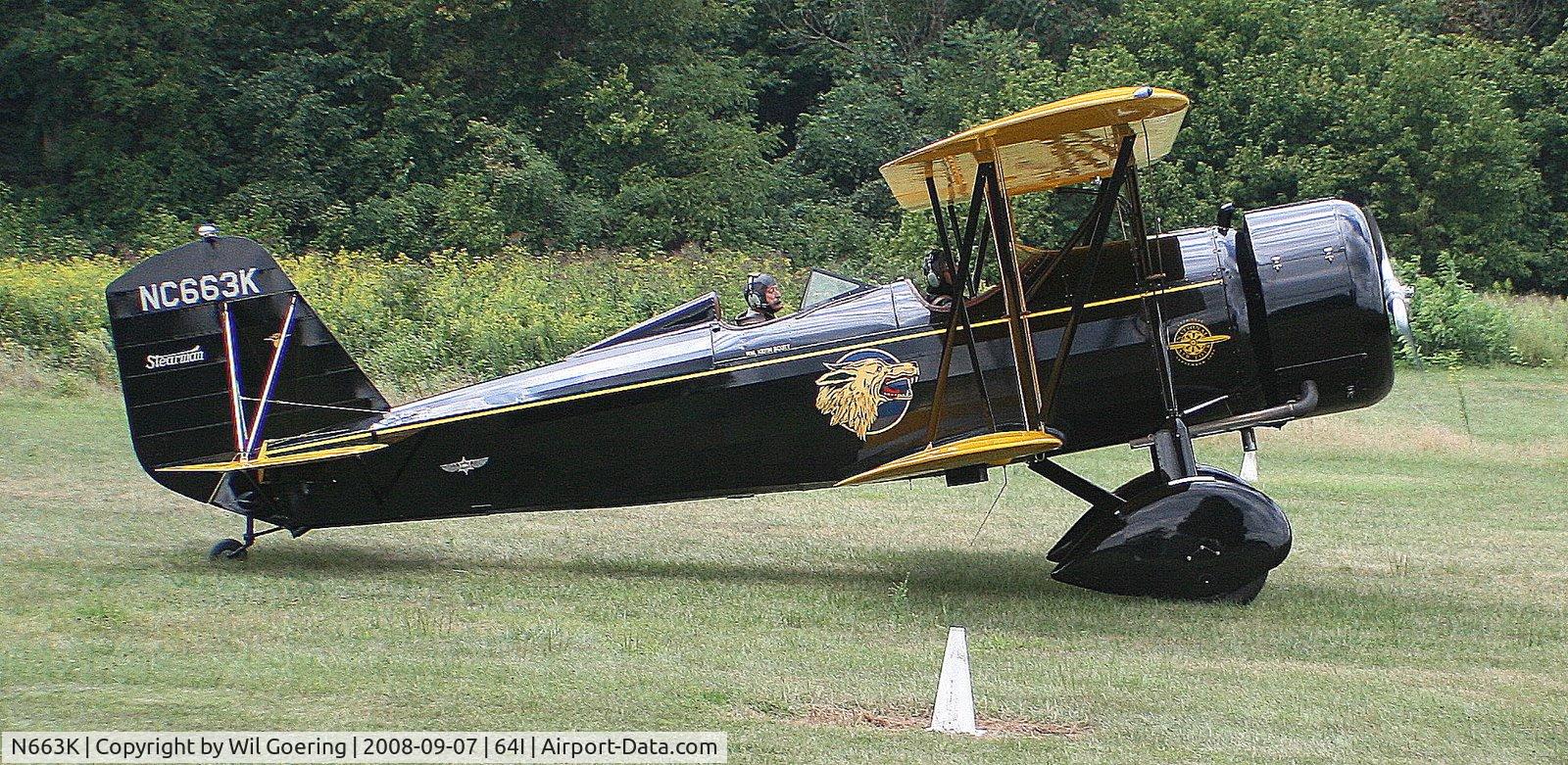 N663K, 1930 Stearman 4-E Junior Speedmail C/N 4005, Stearman at Lee Bottom Flying Field