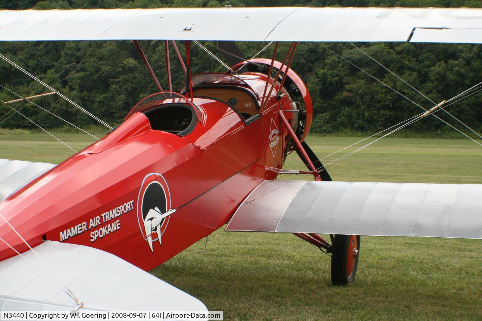 N3440, 1927 Stearman C3-B Sport Commercial C/N 104, Stearman Airmail Aircraft