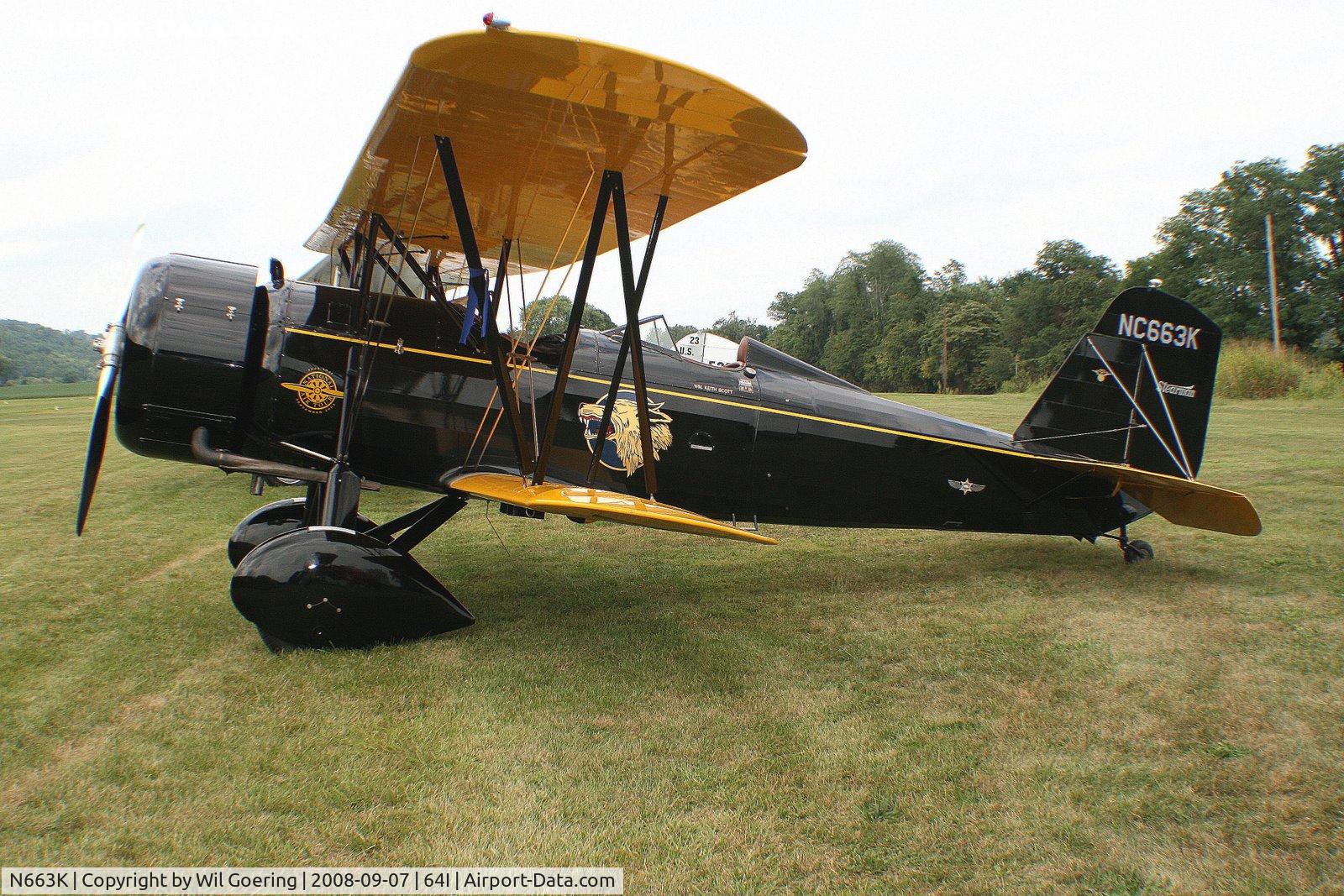N663K, 1930 Stearman 4-E Junior Speedmail C/N 4005, Stearman at Lee Bottom Flying Field