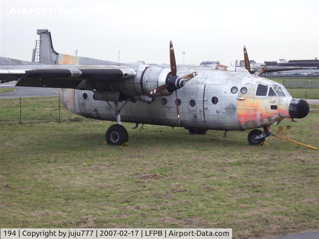 194, Nord N-2501F Noratlas C/N 194, on restoration at Dugny