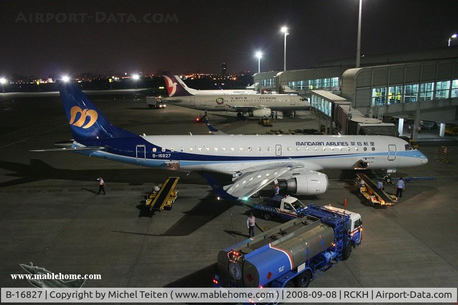 B-16827, 2008 Embraer 190AR (ERJ-190-100IGW) C/N 19000182, Mandarin Airlines