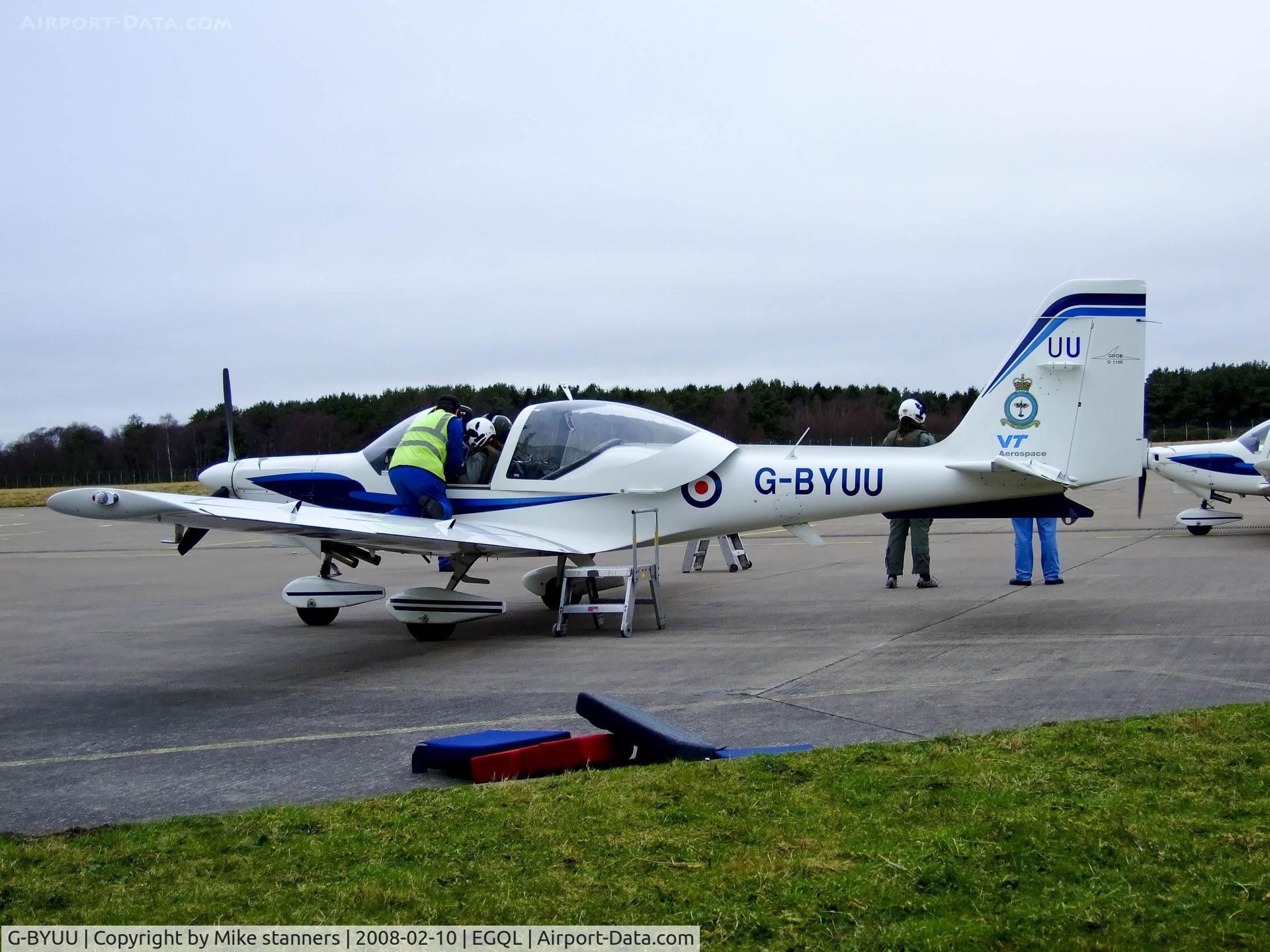 G-BYUU, 1999 Grob G-115E Tutor T1 C/N 82105/E, Tutor from 1EFTS,seen here at its home base