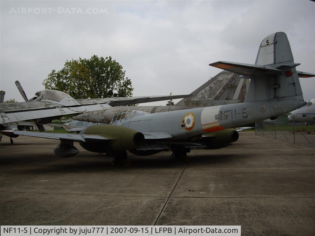 NF11-5, Gloster Meteor NF.11 C/N Not found NF11-5, on preservation at Le Bourget Muséum