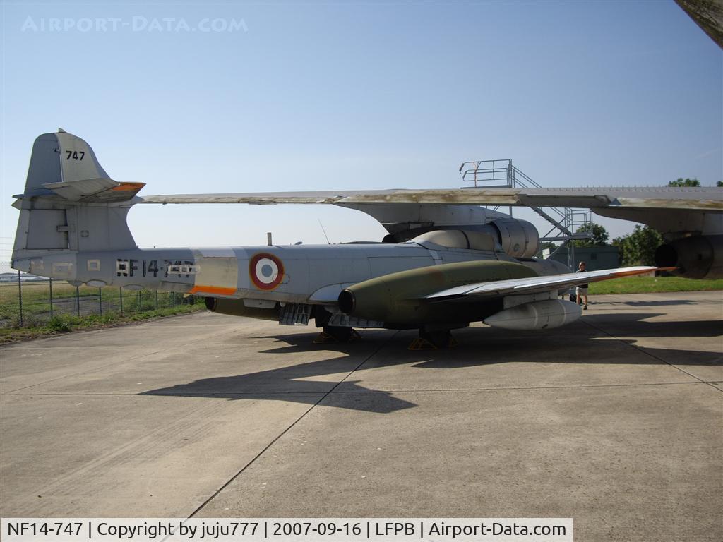 NF14-747, Gloster Meteor NF.14 C/N Not found NF14-747, on preservation at Le Bourget Muséum