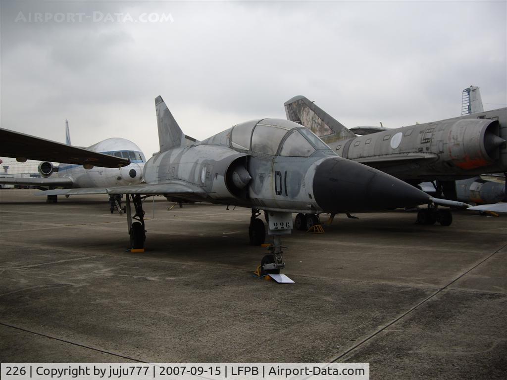 226, Dassault Mirage IIIB C/N 226, on preservation at Le Bourget Muséum