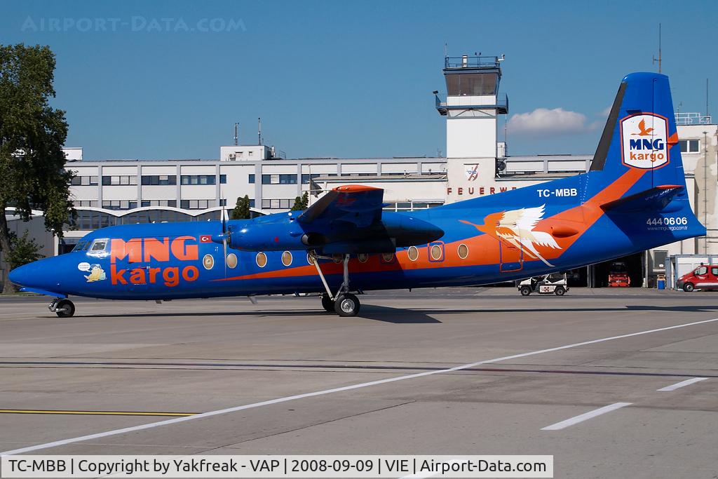 TC-MBB, 1983 Fokker F-27-500 Friendship C/N 10660, MNG Cargo Fokker 27